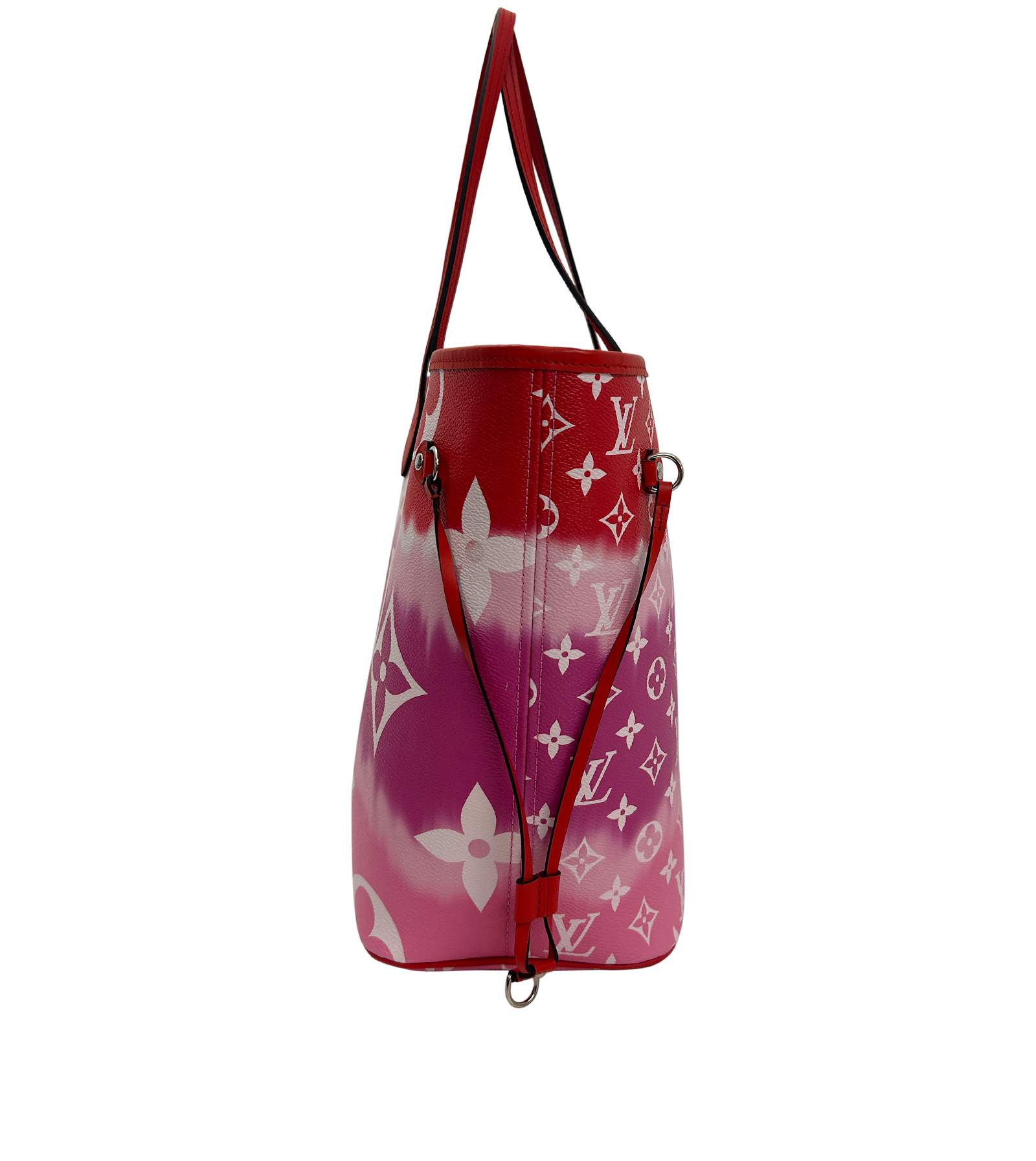 Neverfull Rouge Escala, 1.890&euro;, Bolso, Rojo/Rosa, Canvas - General, Vista inferior